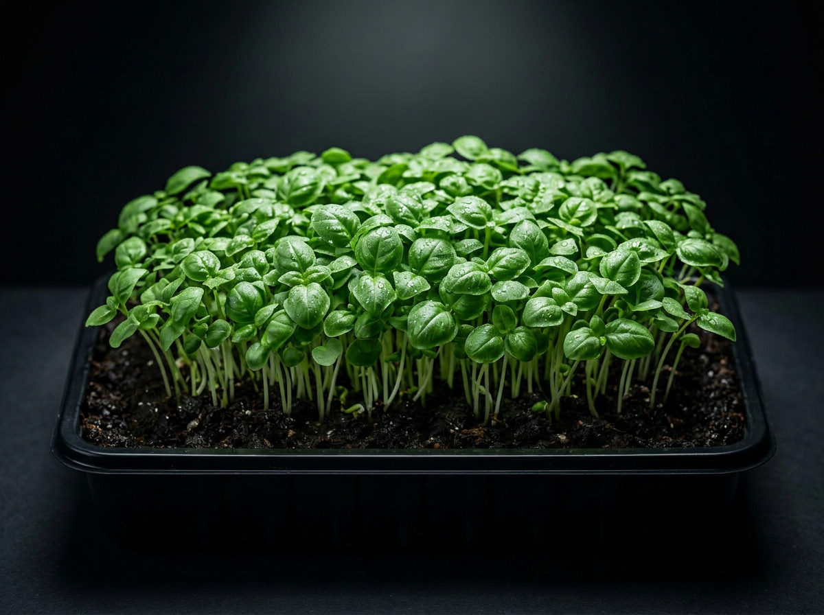 Basil - Fresh Organic Microgreens